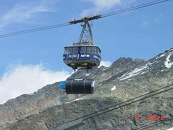 Transport mit Seilbahn